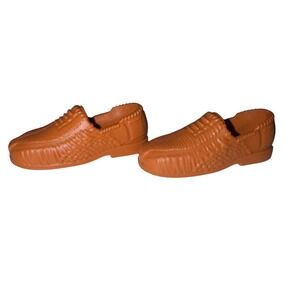 Fashionistas *Barbie* Shoes for Ken: Brown Casual Woven Loafers. Mattel Lot